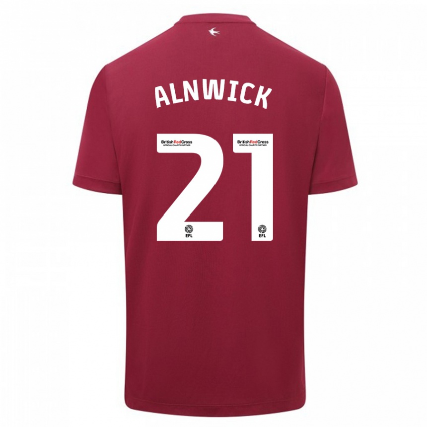 Niño Fútbol Camiseta Jak Alnwick #21 Rojo 2ª Equipación 2023/24 México