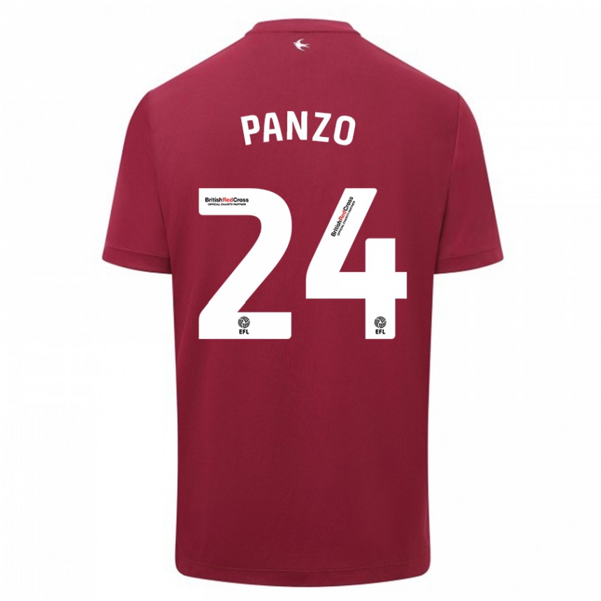 Niño Fútbol Camiseta Jonathan Panzo #24 Rojo 2ª Equipación 2023/24 México