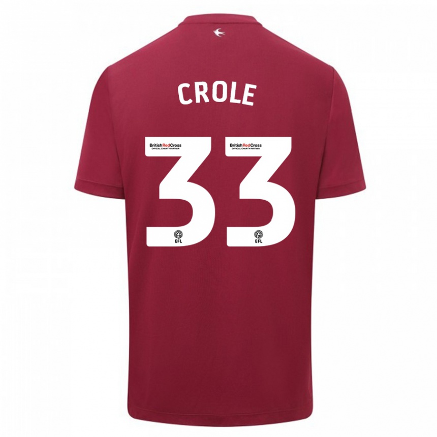 Niño Fútbol Camiseta James Crole #33 Rojo 2ª Equipación 2023/24 México