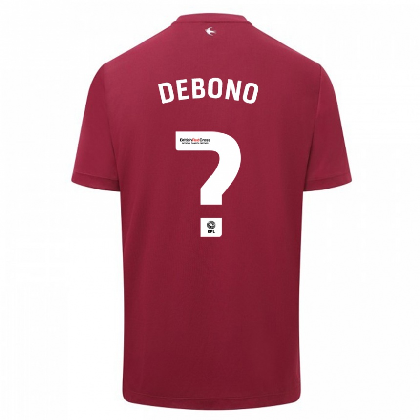 Niño Fútbol Camiseta Alyas Debono #0 Rojo 2ª Equipación 2023/24 México