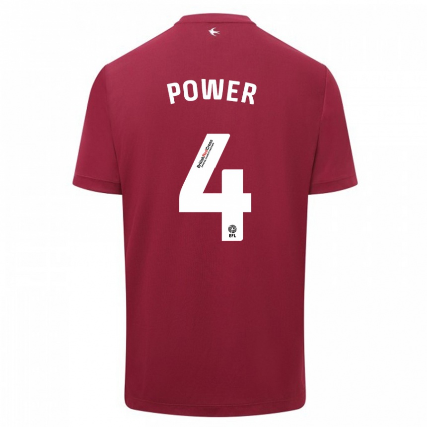 Niño Fútbol Camiseta Hannah Power #4 Rojo 2ª Equipación 2023/24 México