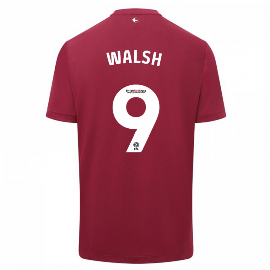 Niño Fútbol Camiseta Catherine Walsh #9 Rojo 2ª Equipación 2023/24 México