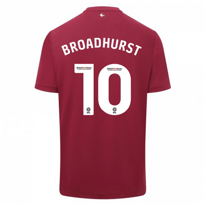 Niño Fútbol Camiseta Danielle Broadhurst #10 Rojo 2ª Equipación 2023/24 México