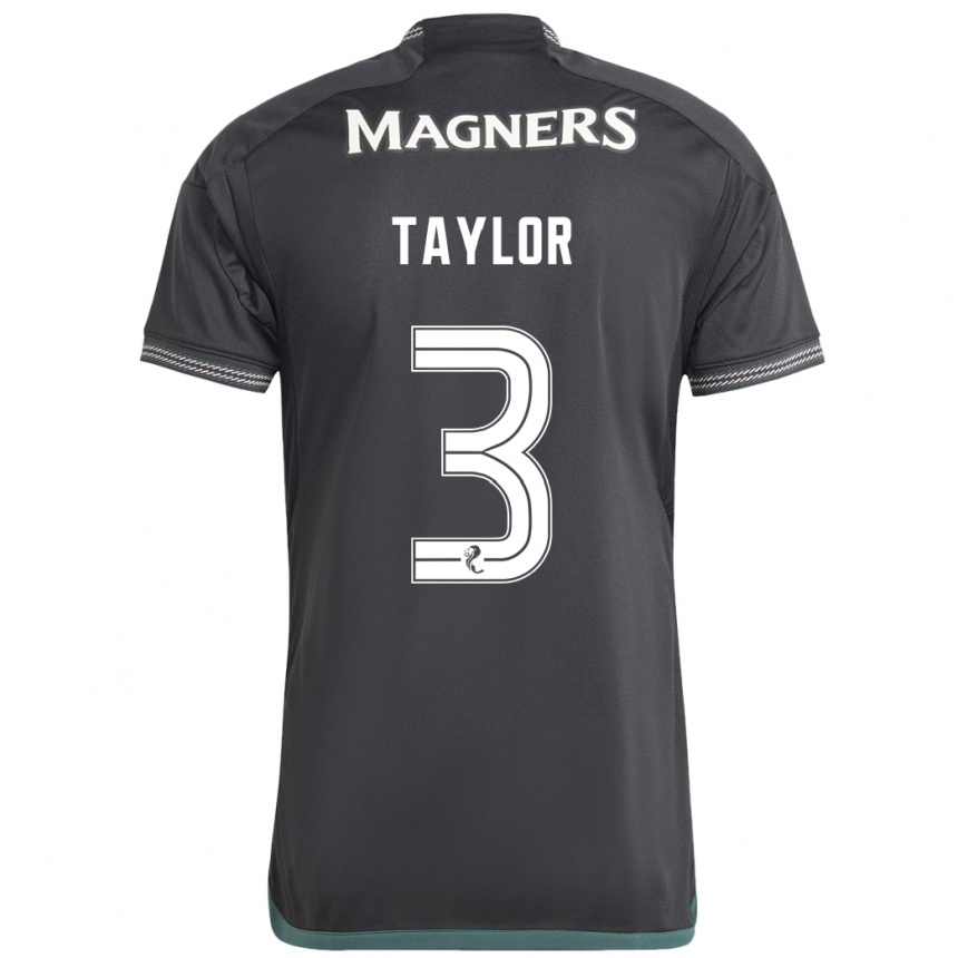 Niño Fútbol Camiseta Greg Taylor #3 Negro 2ª Equipación 2023/24 México