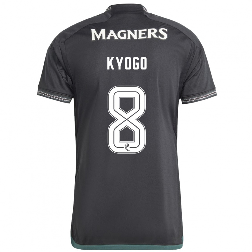 Niño Fútbol Camiseta Kyogo Furuhashi #8 Negro 2ª Equipación 2023/24 México