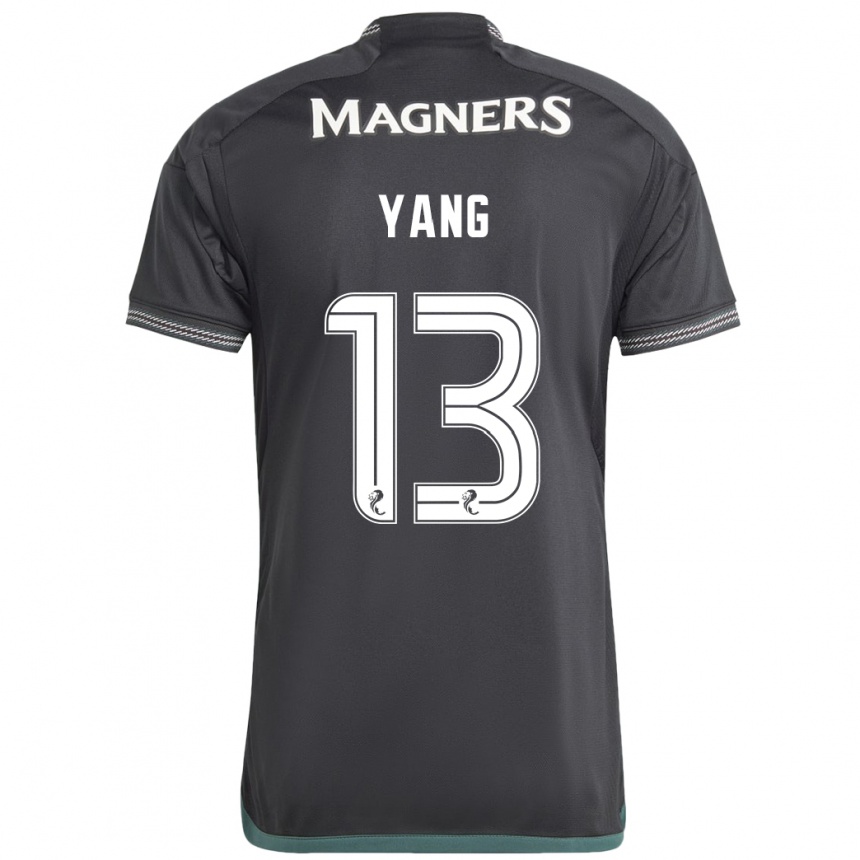 Niño Fútbol Camiseta Hyun-Jun Yang #13 Negro 2ª Equipación 2023/24 México