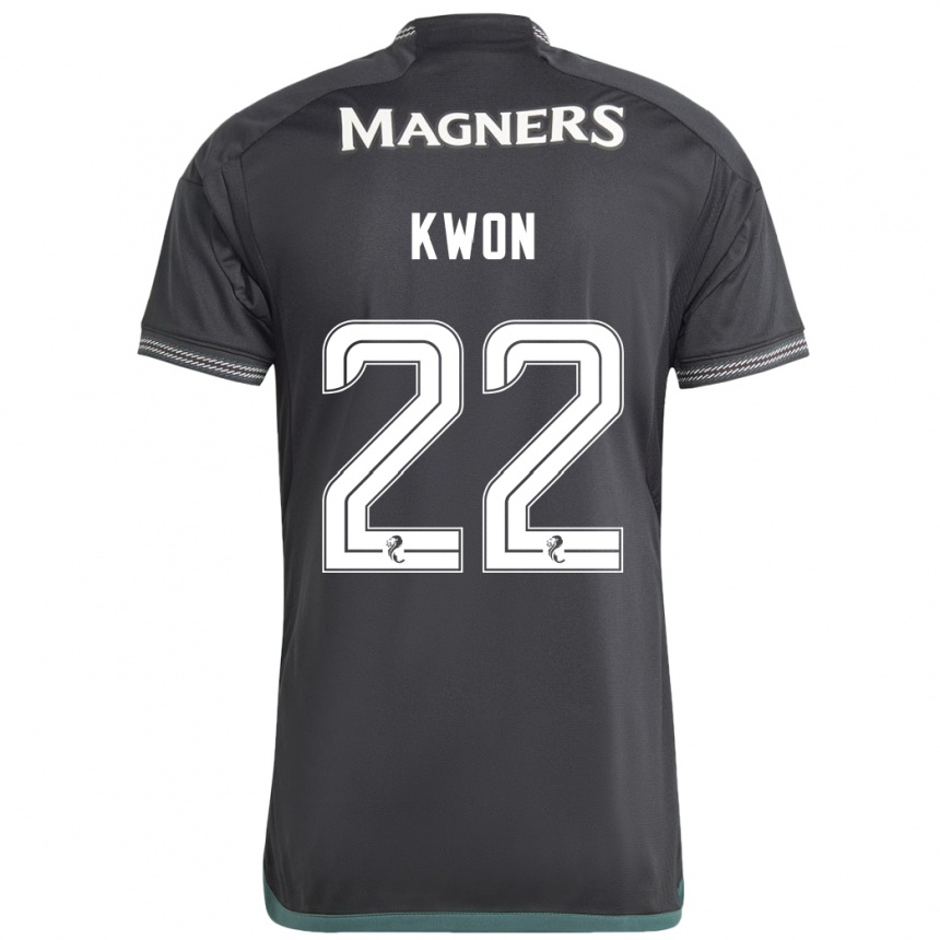 Niño Fútbol Camiseta Hyeok-Kyu Kwon #22 Negro 2ª Equipación 2023/24 México