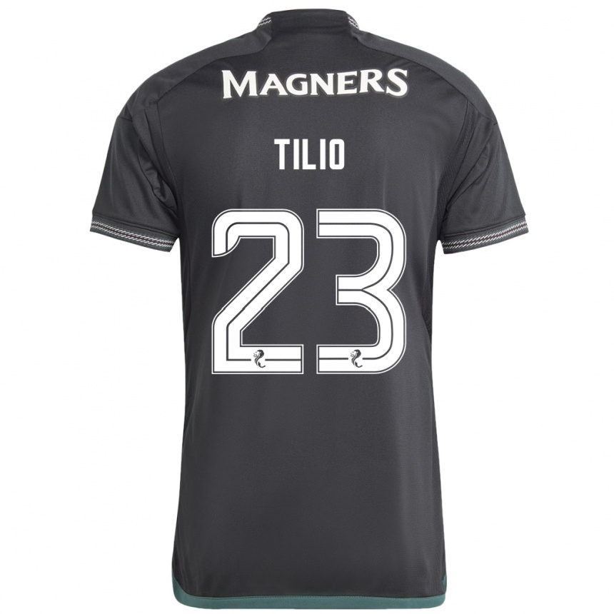 Niño Fútbol Camiseta Marco Tilio #23 Negro 2ª Equipación 2023/24 México