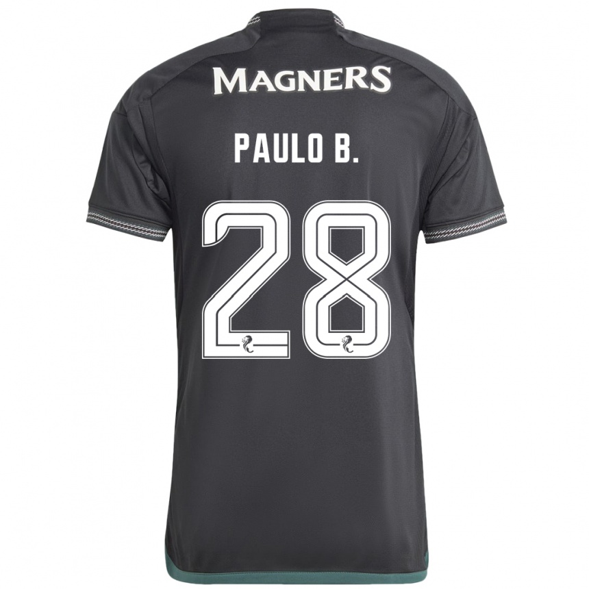 Niño Fútbol Camiseta Paulo Bernardo #28 Negro 2ª Equipación 2023/24 México