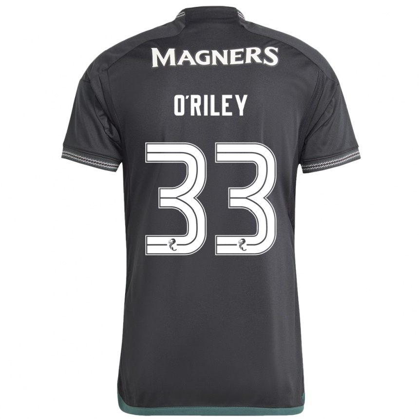 Niño Fútbol Camiseta Matt O'riley #33 Negro 2ª Equipación 2023/24 México