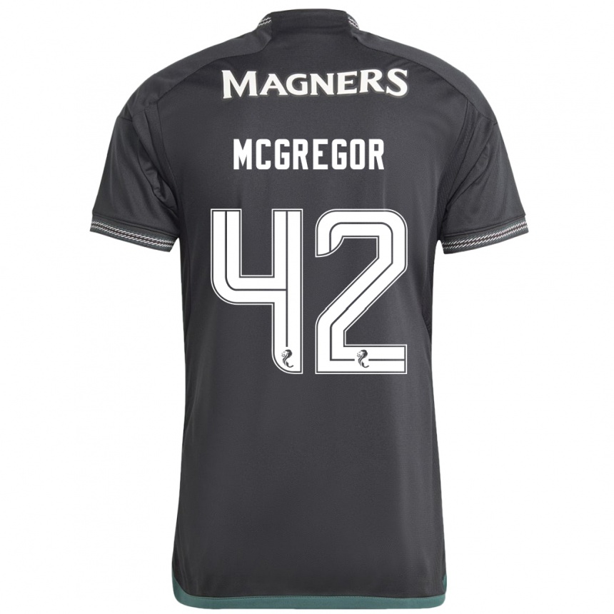 Niño Fútbol Camiseta Callum Mcgregor #42 Negro 2ª Equipación 2023/24 México