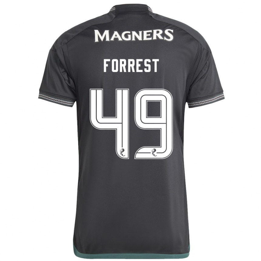 Niño Fútbol Camiseta James Forrest #49 Negro 2ª Equipación 2023/24 México