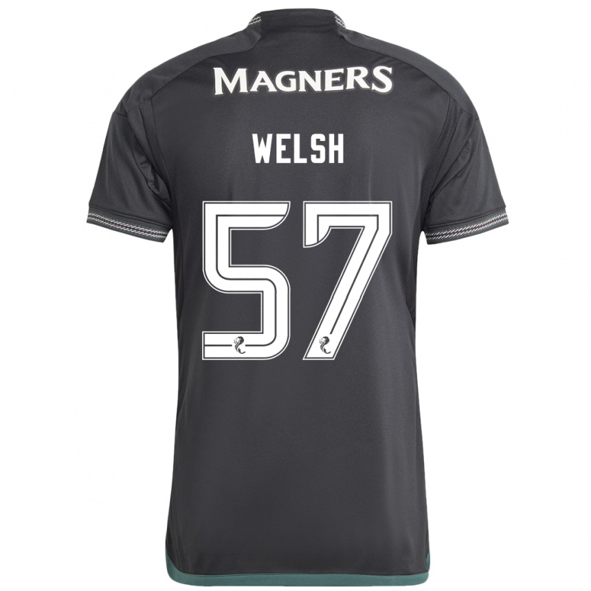 Niño Fútbol Camiseta Stephen Welsh #57 Negro 2ª Equipación 2023/24 México