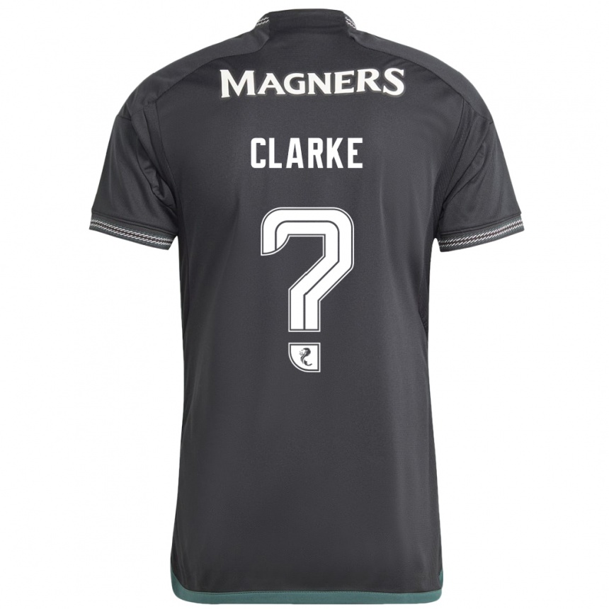 Niño Fútbol Camiseta Josh Clarke #0 Negro 2ª Equipación 2023/24 México