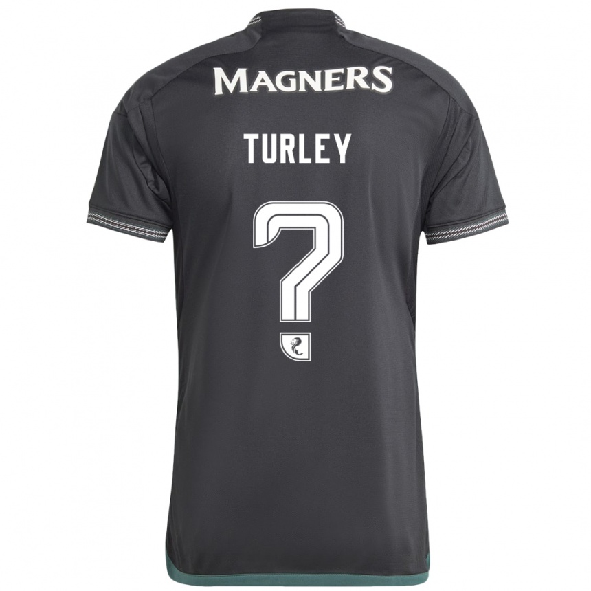 Niño Fútbol Camiseta Francis Turley #0 Negro 2ª Equipación 2023/24 México