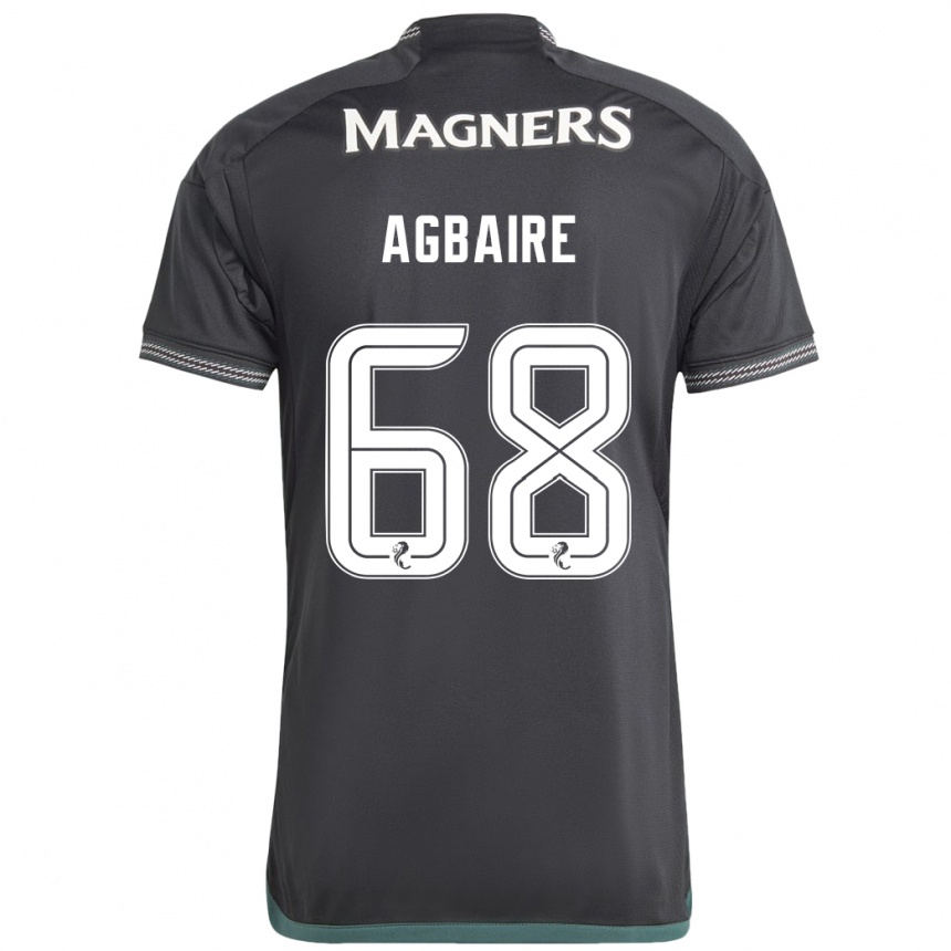 Niño Fútbol Camiseta Lenny Agbaire #68 Negro 2ª Equipación 2023/24 México