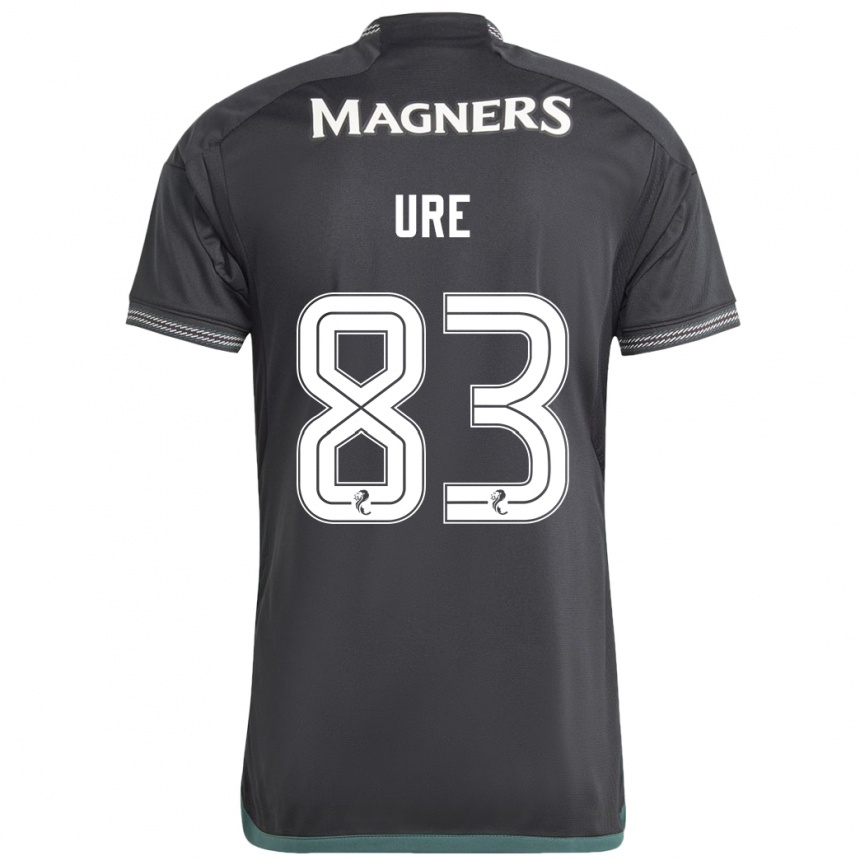 Niño Fútbol Camiseta Kyle Ure #83 Negro 2ª Equipación 2023/24 México