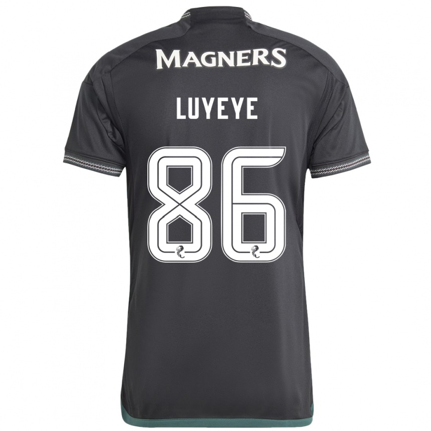 Niño Fútbol Camiseta Benny-Jackson Luyeye #86 Negro 2ª Equipación 2023/24 México