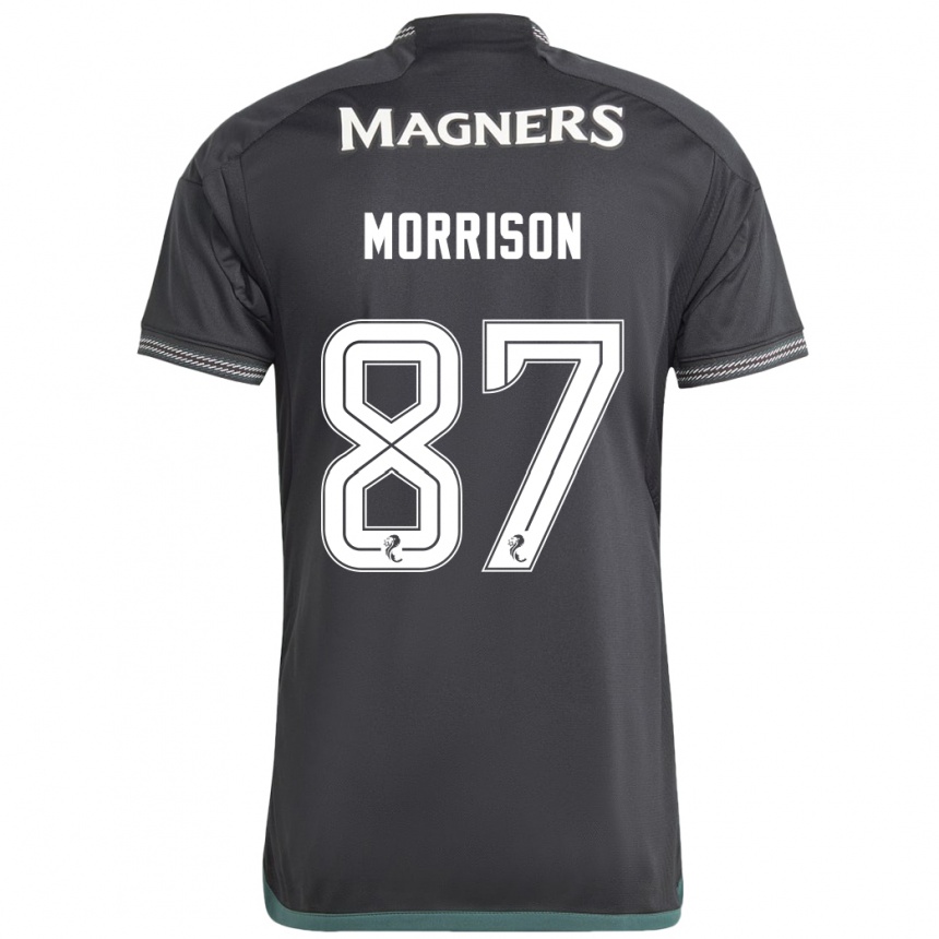 Niño Fútbol Camiseta Joe Morrison #87 Negro 2ª Equipación 2023/24 México