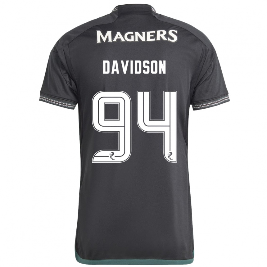 Niño Fútbol Camiseta Bruno Davidson #94 Negro 2ª Equipación 2023/24 México