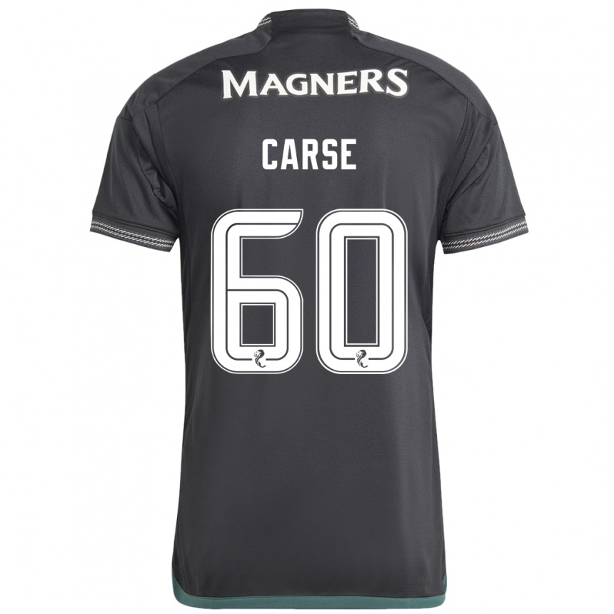 Niño Fútbol Camiseta Mackenzie Carse #60 Negro 2ª Equipación 2023/24 México