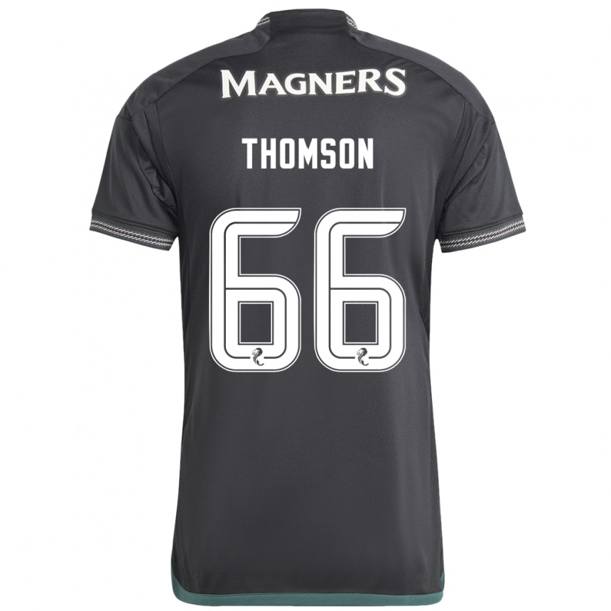 Niño Fútbol Camiseta Corey Thomson #66 Negro 2ª Equipación 2023/24 México