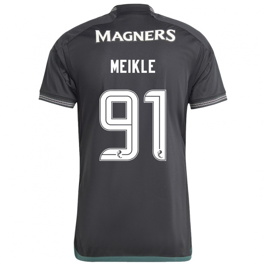 Niño Fútbol Camiseta Jamie Meikle #91 Negro 2ª Equipación 2023/24 México