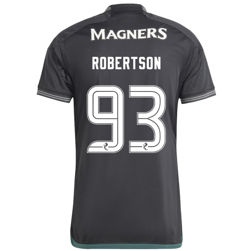 Niño Fútbol Camiseta Mitchell Robertson #93 Negro 2ª Equipación 2023/24 México