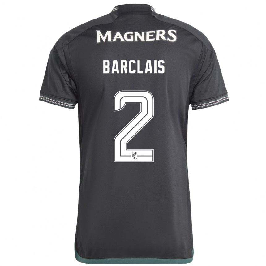 Niño Fútbol Camiseta Celya Barclais #2 Negro 2ª Equipación 2023/24 México