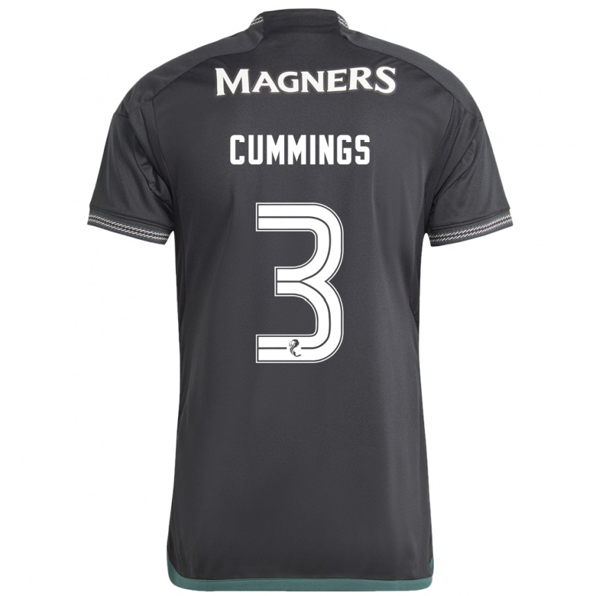 Niño Fútbol Camiseta Sydney Cummings #3 Negro 2ª Equipación 2023/24 México