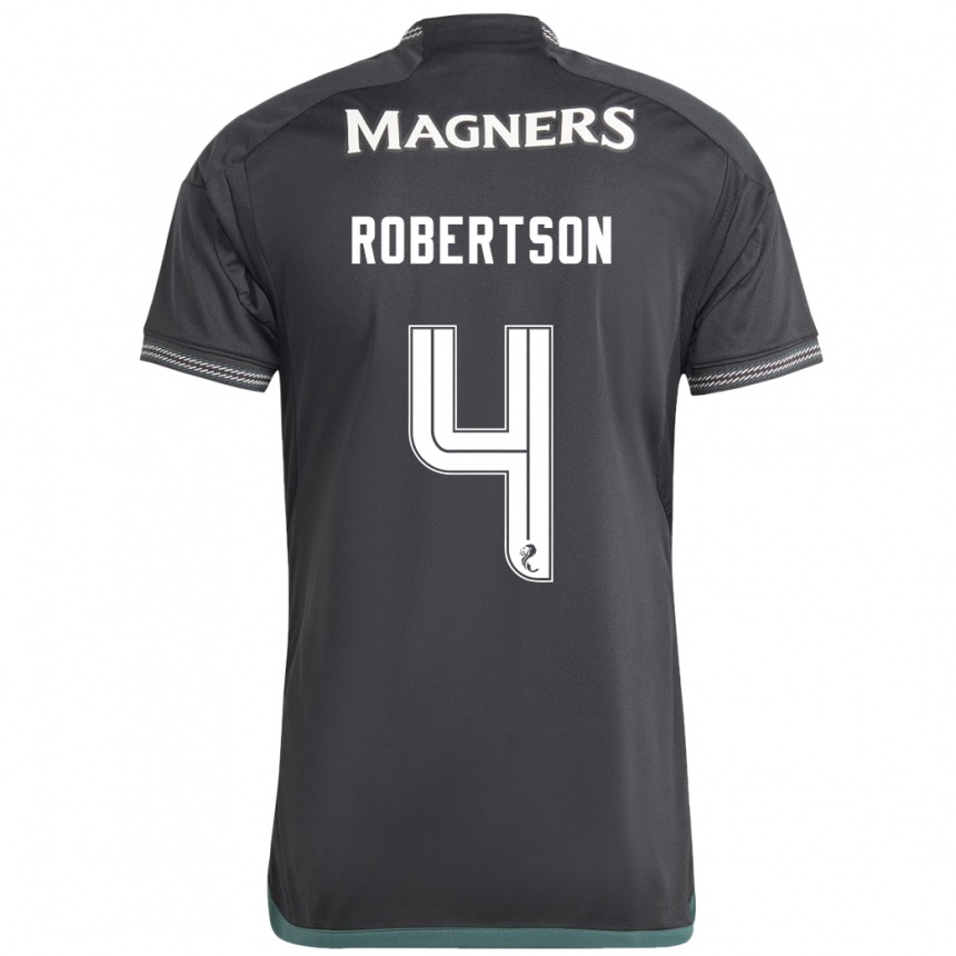 Niño Fútbol Camiseta Lisa Robertson #4 Negro 2ª Equipación 2023/24 México