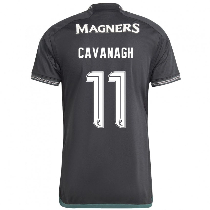 Niño Fútbol Camiseta Colette Cavanagh #11 Negro 2ª Equipación 2023/24 México