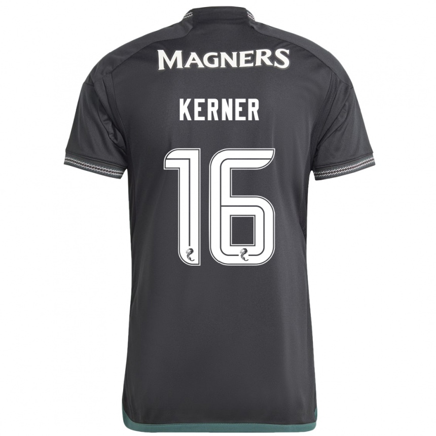 Niño Fútbol Camiseta Hana Kerner #16 Negro 2ª Equipación 2023/24 México