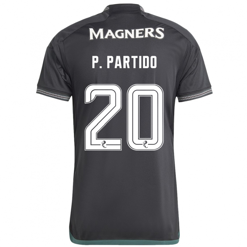 Niño Fútbol Camiseta Paula Partido #20 Negro 2ª Equipación 2023/24 México