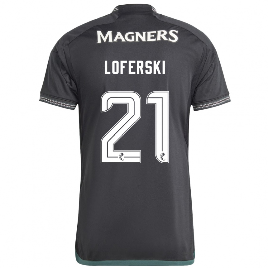 Niño Fútbol Camiseta Kit Loferski #21 Negro 2ª Equipación 2023/24 México