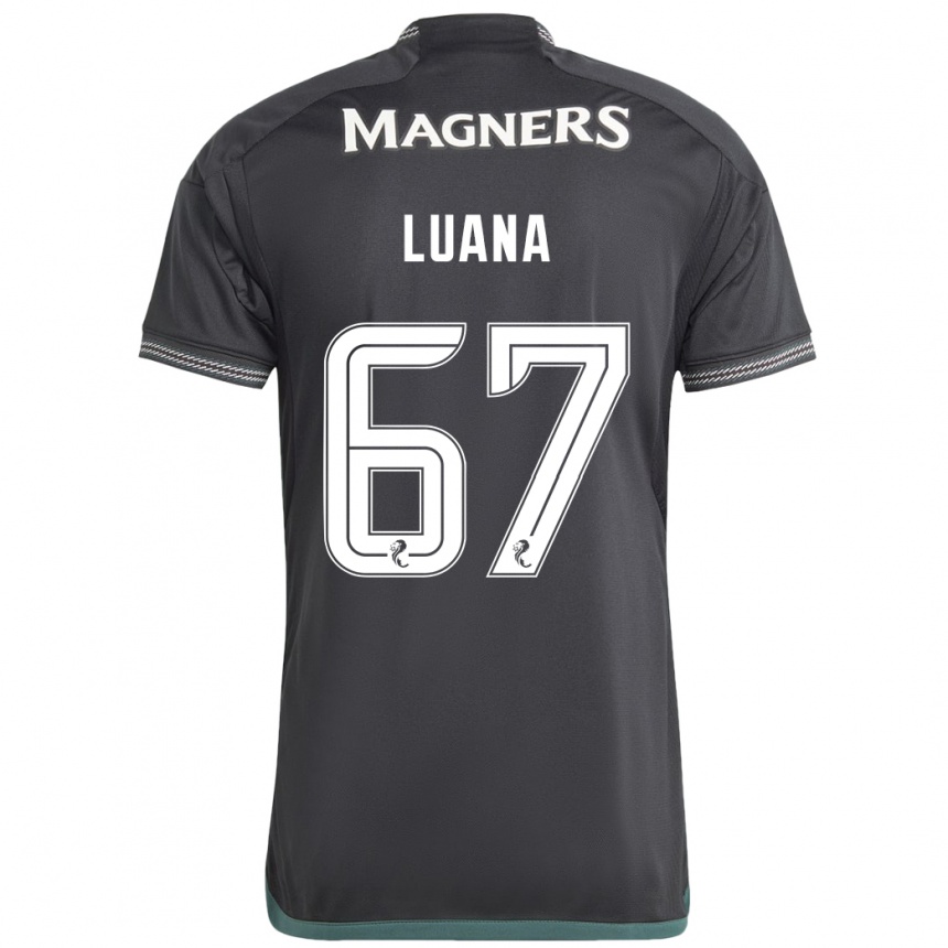 Niño Fútbol Camiseta Luana Muñoz #67 Negro 2ª Equipación 2023/24 México