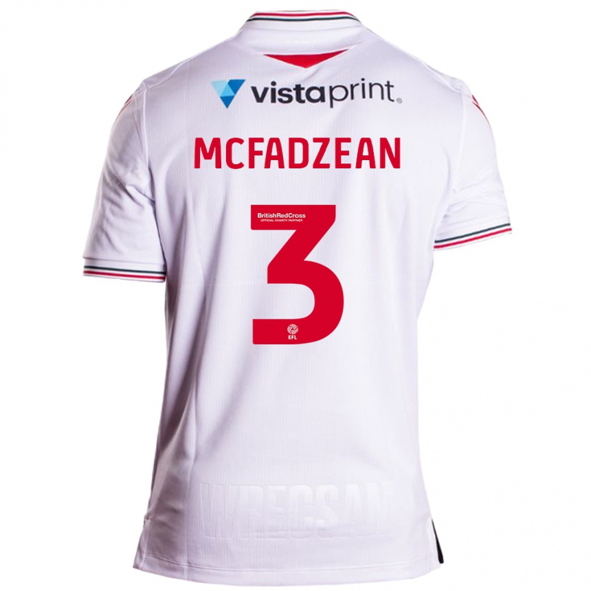 Niño Fútbol Camiseta Callum Mcfadzean #3 Blanco 2ª Equipación 2023/24 México