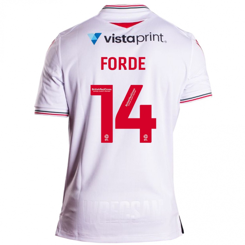 Niño Fútbol Camiseta Anthony Forde #14 Blanco 2ª Equipación 2023/24 México