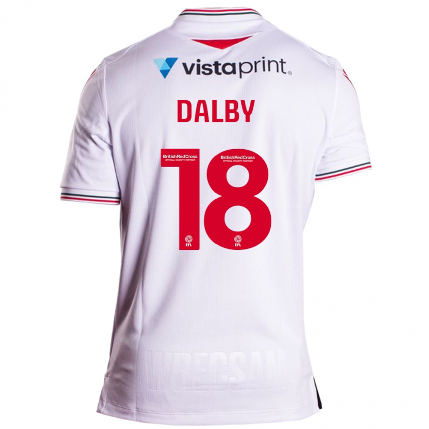 Niño Fútbol Camiseta Sam Dalby #18 Blanco 2ª Equipación 2023/24 México