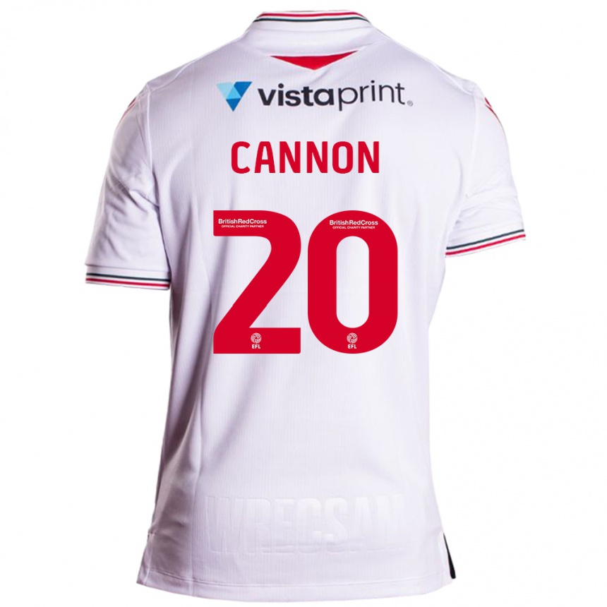 Niño Fútbol Camiseta Andy Cannon #20 Blanco 2ª Equipación 2023/24 México