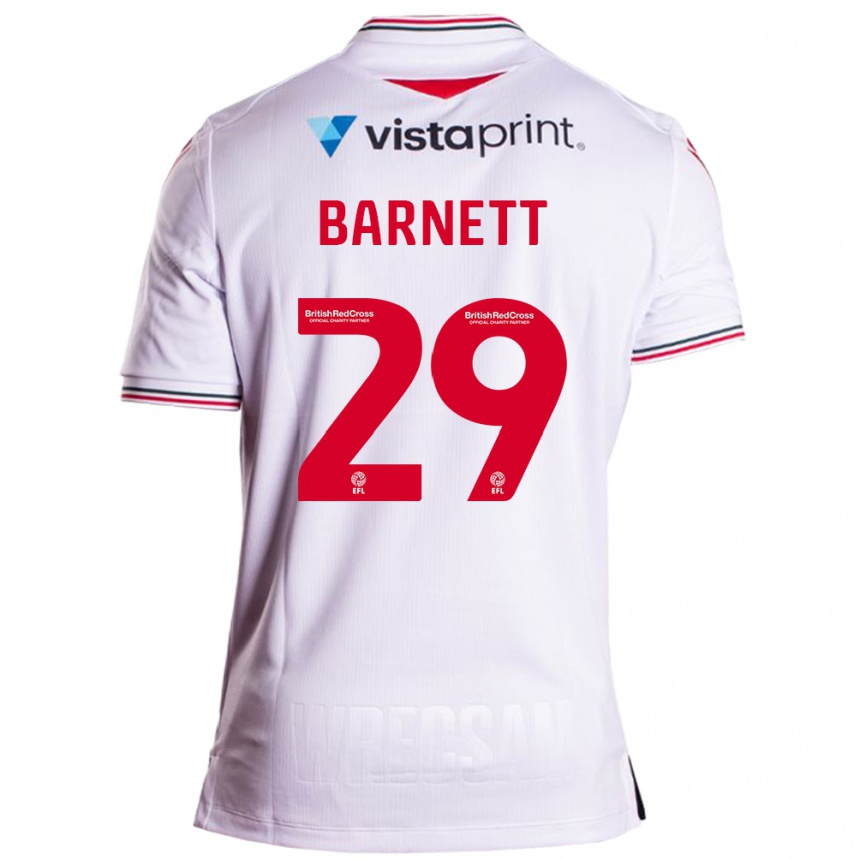 Niño Fútbol Camiseta Ryan Barnett #29 Blanco 2ª Equipación 2023/24 México