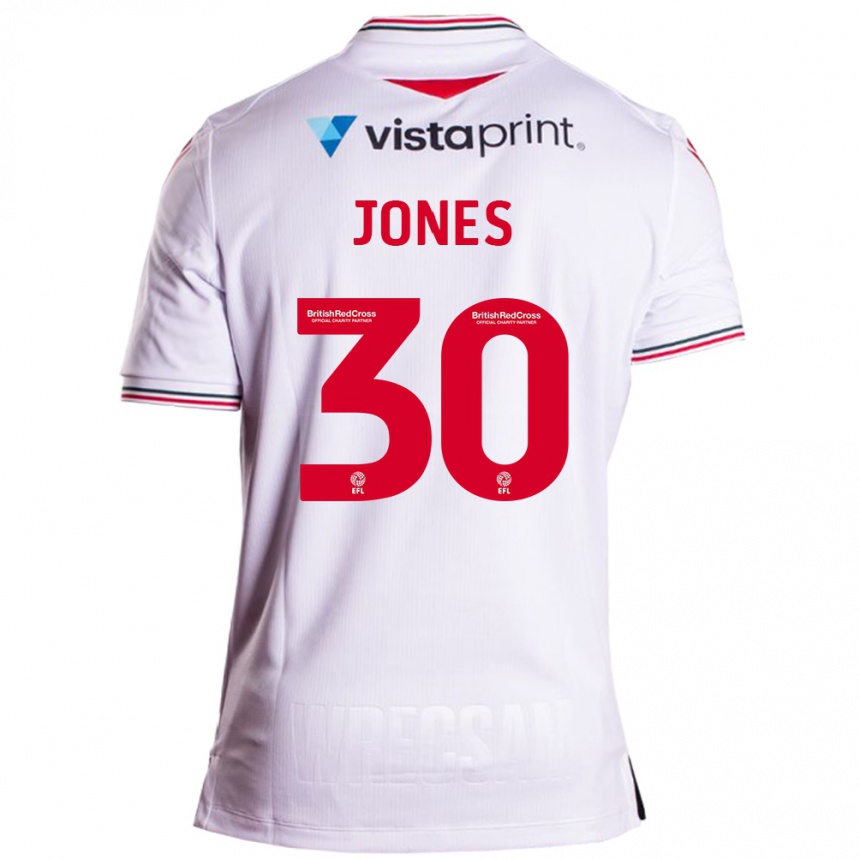 Niño Fútbol Camiseta James Jones #30 Blanco 2ª Equipación 2023/24 México