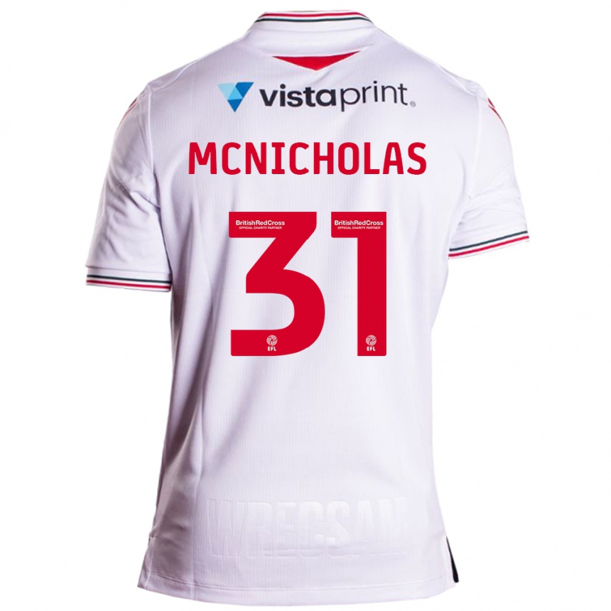 Niño Fútbol Camiseta Luke Mcnicholas #31 Blanco 2ª Equipación 2023/24 México