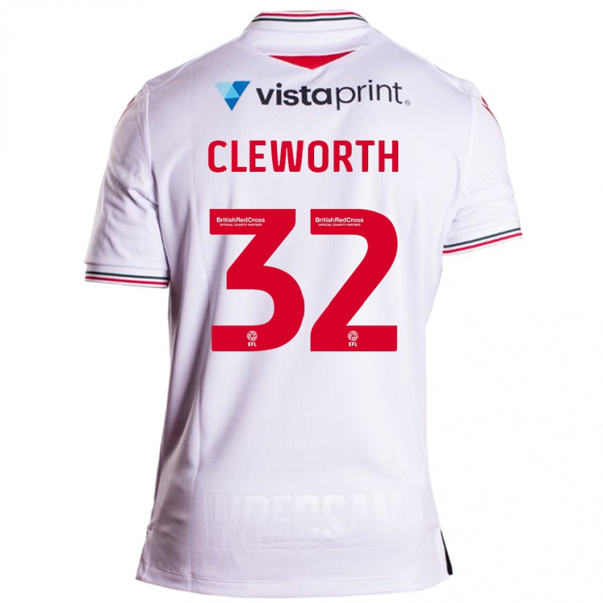 Niño Fútbol Camiseta Max Cleworth #32 Blanco 2ª Equipación 2023/24 México