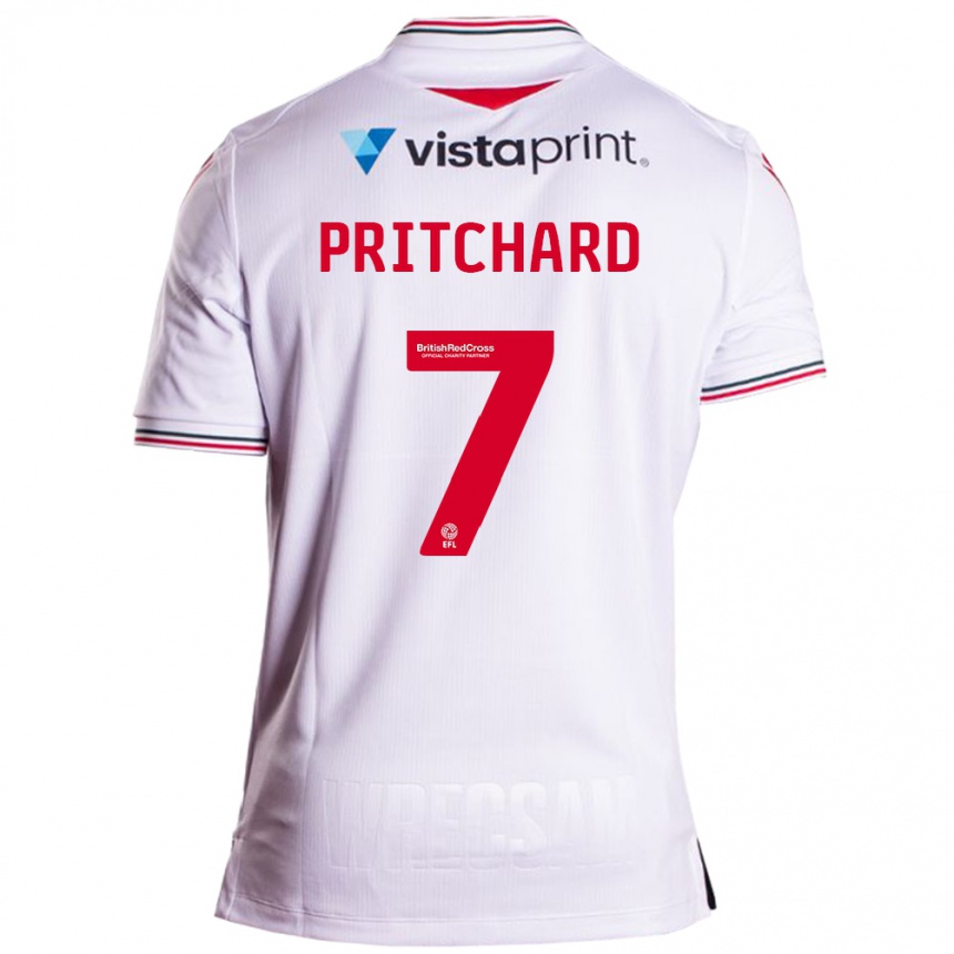 Niño Fútbol Camiseta Rebecca Pritchard #7 Blanco 2ª Equipación 2023/24 México