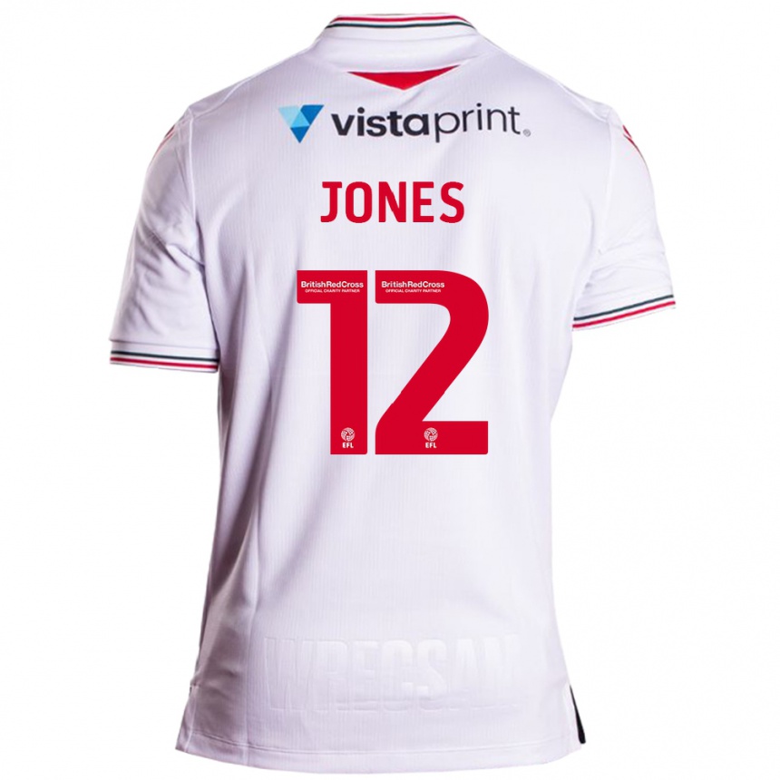 Niño Fútbol Camiseta Carra Jones #12 Blanco 2ª Equipación 2023/24 México