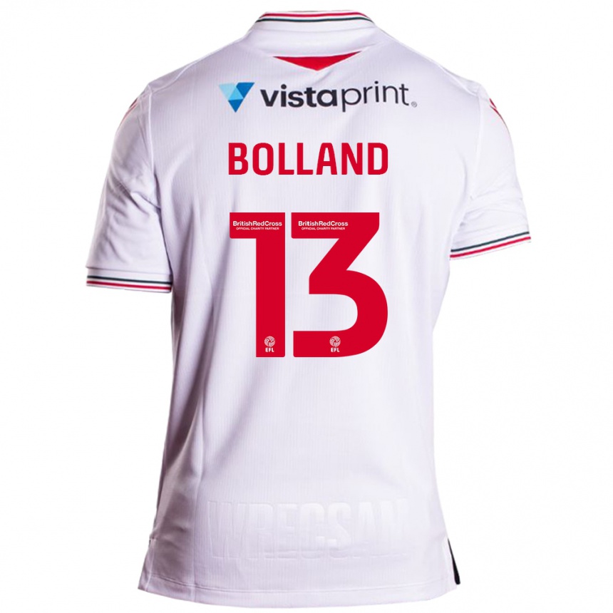 Niño Fútbol Camiseta Charlotte Bolland #13 Blanco 2ª Equipación 2023/24 México