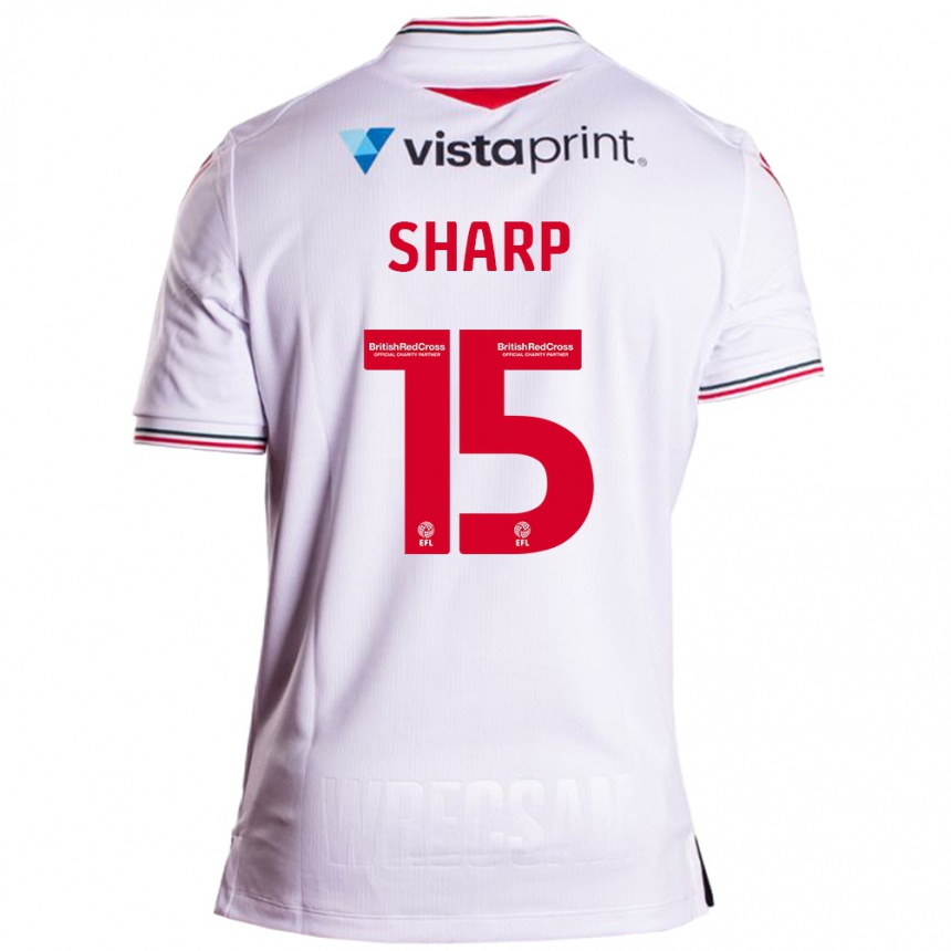 Niño Fútbol Camiseta Katie Sharp #15 Blanco 2ª Equipación 2023/24 México