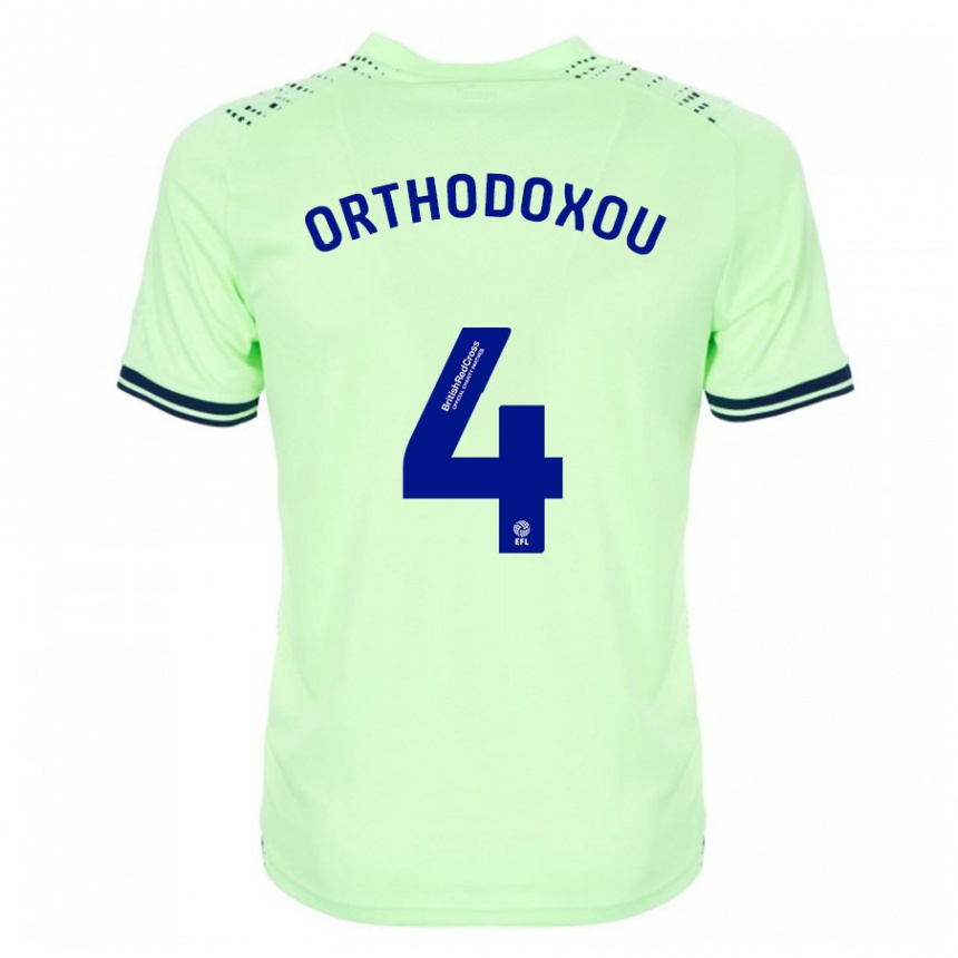 Niño Fútbol Camiseta Francesca Orthodoxou #4 Armada 2ª Equipación 2023/24 México