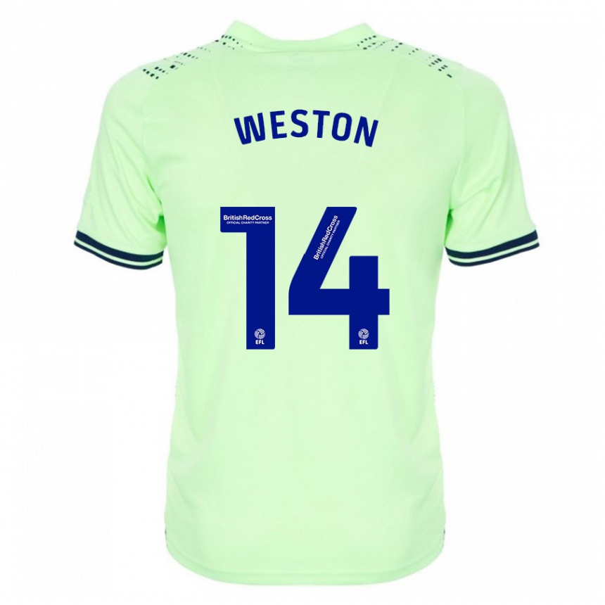 Niño Fútbol Camiseta Steph Weston #14 Armada 2ª Equipación 2023/24 México